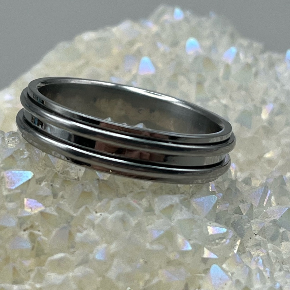 Stainless Steel Spinner Men's Ring-Stress Relief Fidget Jewelry -Men’s Fashion